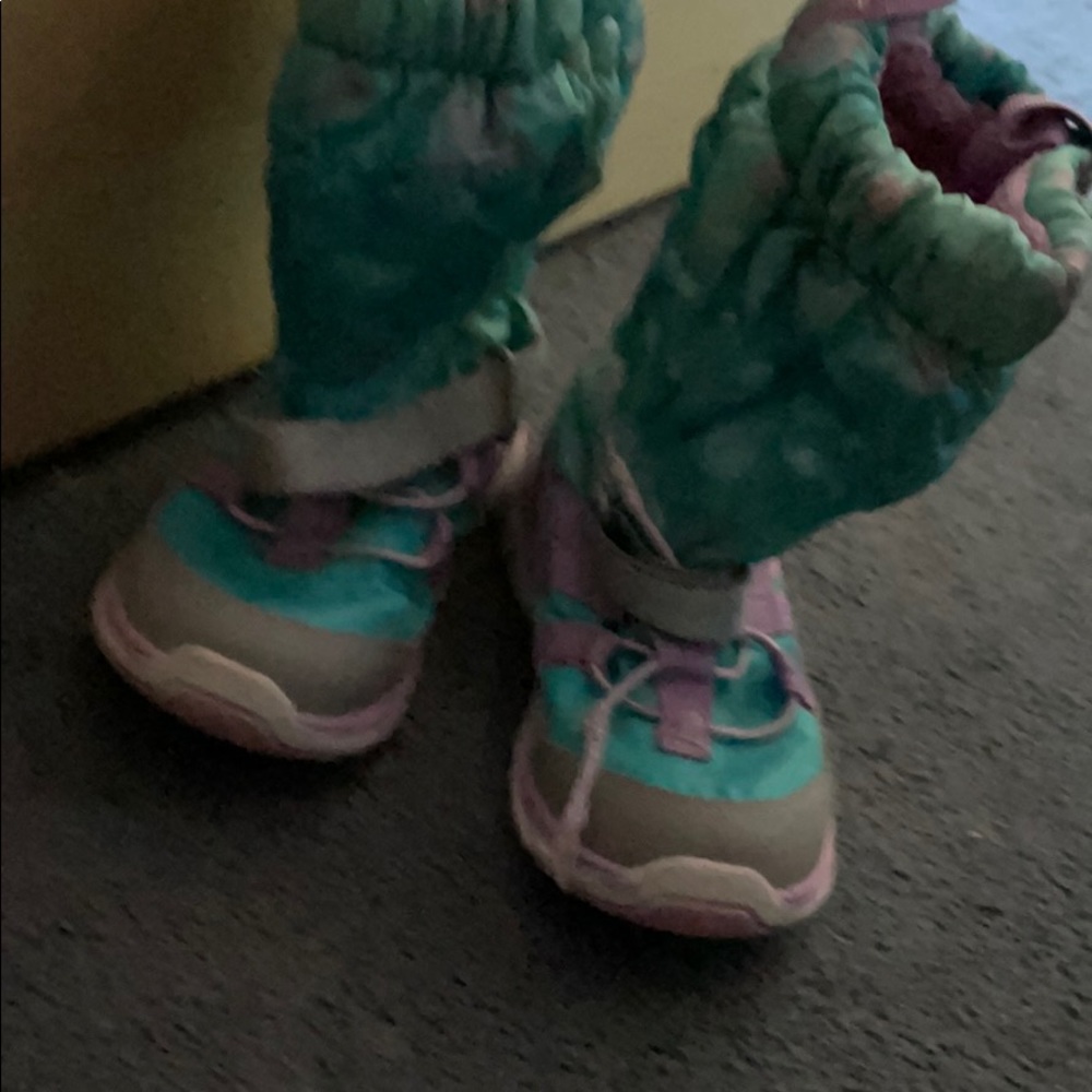 Frozen snow boots